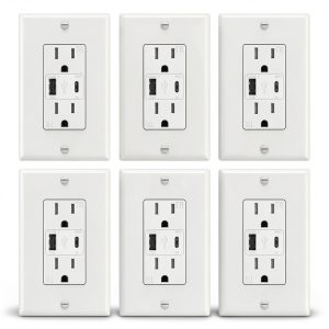 ThunderWay USB Outlet 21W Fast Charging Tamper Resistant-0
