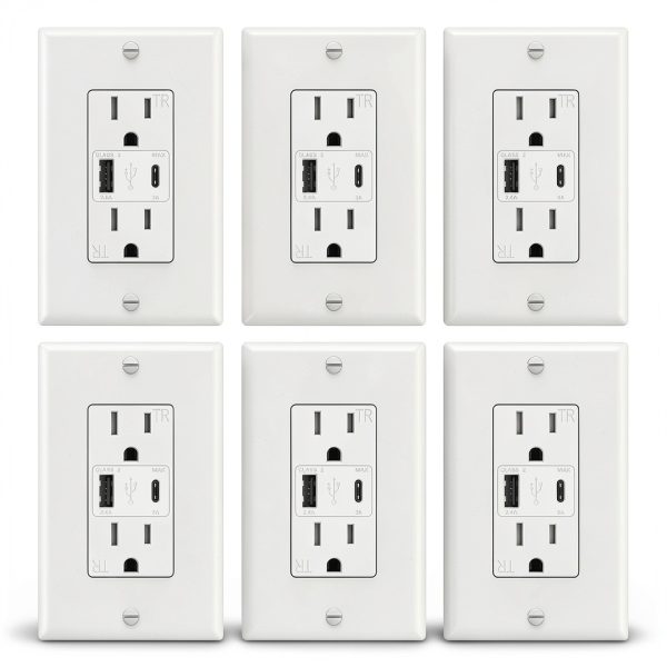 ThunderWay USB Outlet 21W Fast Charging Tamper Resistant-0