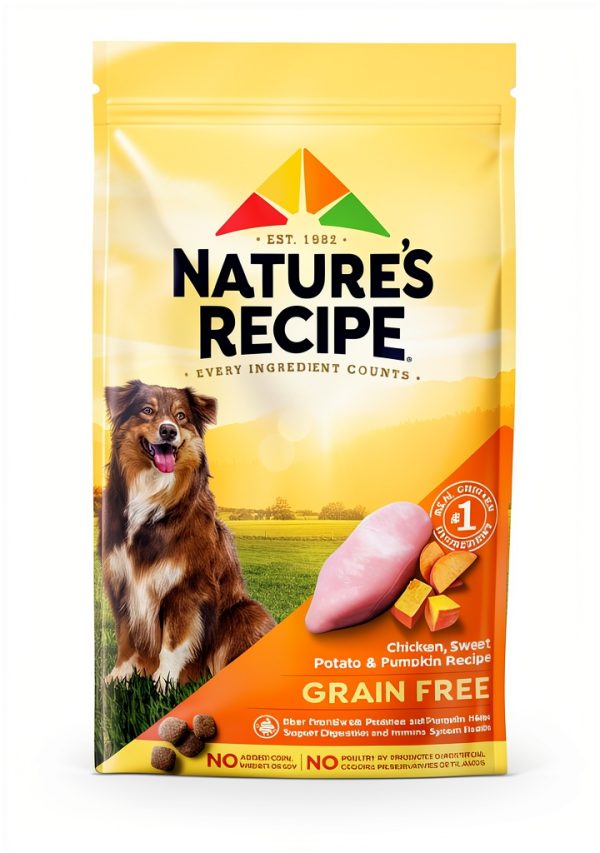 Natures Recipe Grain Free Dog Food Chicken Sweet Potato-0