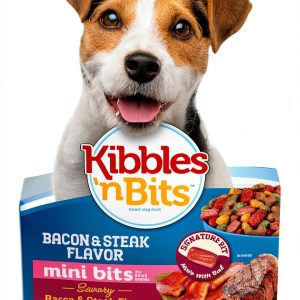 Kibbles n Bits Small Breed Dog Food Bacon Steak Flavor-0