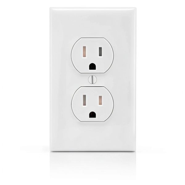 Leviton Tamper Resistant Outlet Shallow Design White 10-2