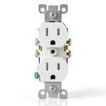Leviton Tamper Resistant Outlet Shallow Design White 10-0