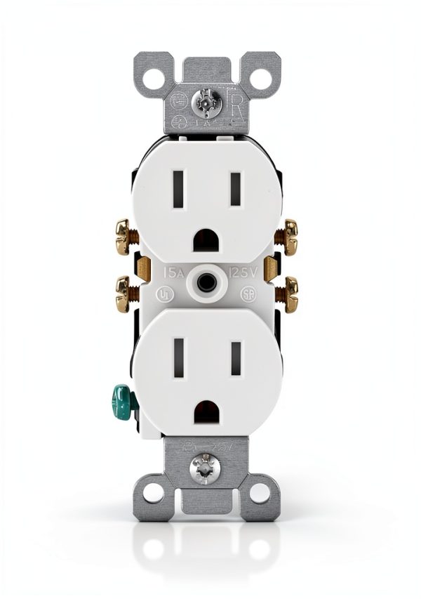 Leviton Tamper Resistant Outlet Shallow Design White 10-4