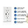 ThunderWay USB Outlet 21W Fast Charging Tamper Resistant-1