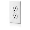 Leviton Tamper Resistant Outlet Shallow Design White 10-3
