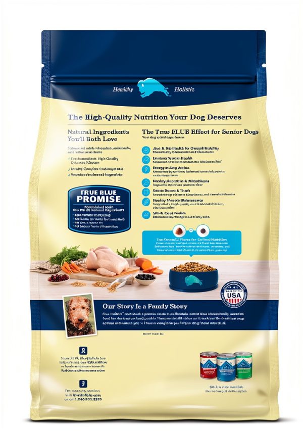 Blue Buffalo Senior Dog Food Chicken Brown Rice Formula-1