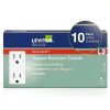 Leviton T5325-WMP White 10 Pack Electrical Outlet-1