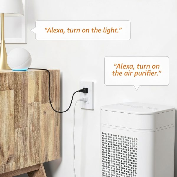 Amazon Basics Smart Outlet Alexa Voice Control-1