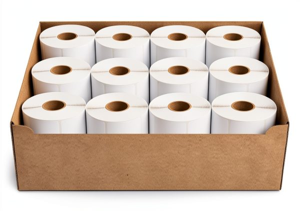 Aquos Torrey Scale Labels 58mm White Direct Thermal Rolls 12-36 Pack-0