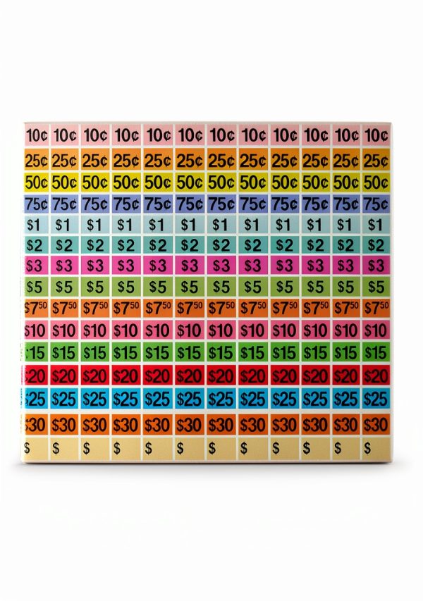 Garage Sale Stickers Gushu 5460 Count 15 Color Plastic 1/2 x 3/4 Inch-2