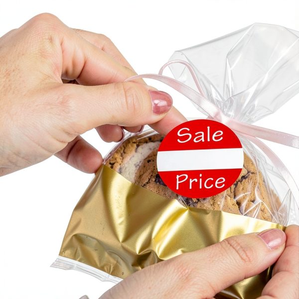 1 Inch Round Red Labels CHIMNE FYRSTC230922 1000 Count Paper Tags-5