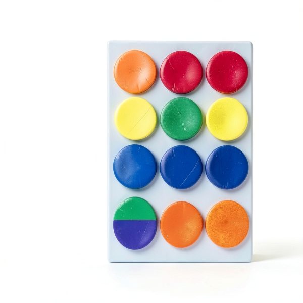 TownStix 1000 Piece Sticker Set 8 Colors Round Plastic Labels-1