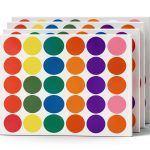 TownStix 1000 Piece Sticker Set 8 Colors Round Plastic Labels-0