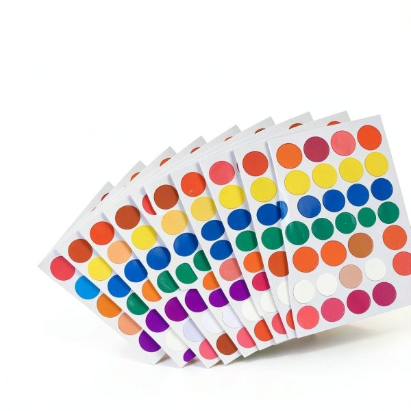 TownStix 1000 Piece Sticker Set 8 Colors Round Plastic Labels-3