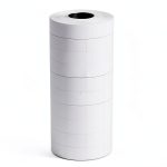 Price Gun Labels ICSTM BQ-1031 23mm x 16mm Round Paper Labels White-0