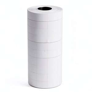 Price Gun Labels ICSTM BQ-1031 23mm x 16mm Round Paper Labels White-0