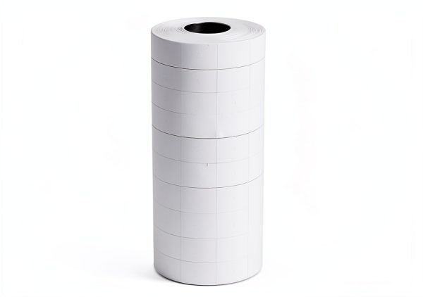 Price Gun Labels ICSTM BQ-1031 23mm x 16mm Round Paper Labels White-0