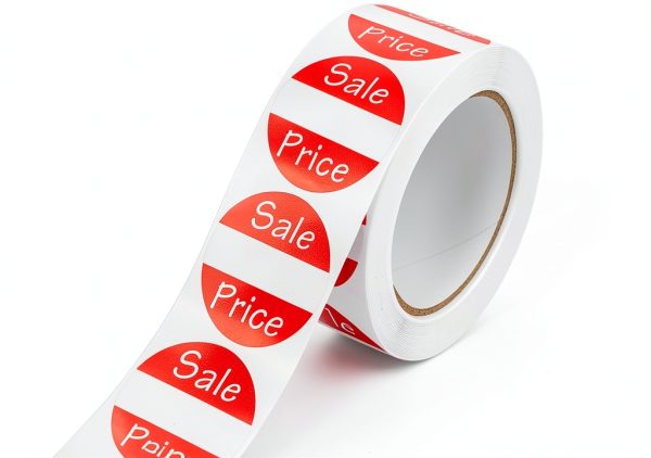1 Inch Round Red Labels CHIMNE FYRSTC230922 1000 Count Paper Tags-0