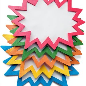 Starburst Signs Sutter Neon Price Tags 300pcs Variety Pack 2x3 3x5 4x6-0