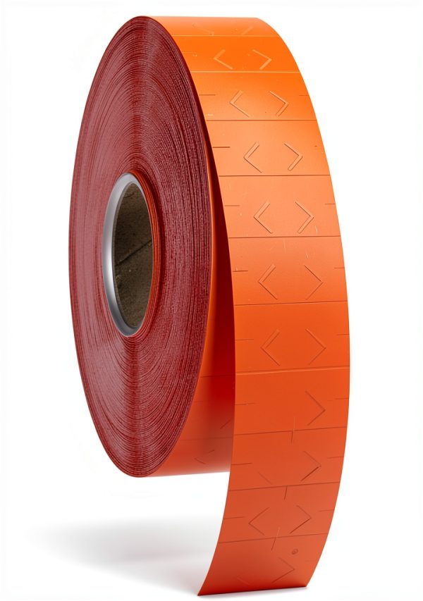 Fluorescent Red Pricing Labels to fit Monarch 1131 Pricers. 8 Rolls with 1 Free Ink Roller.-3