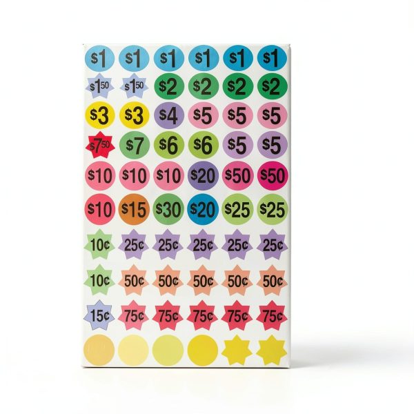 YSHIHE Yard Sale Price Stickers 3/4 inch Round Color Labels 1600 pcs-1
