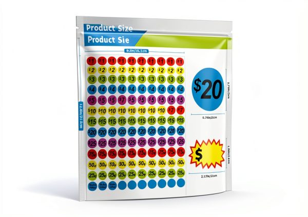Price Stickers MOIKKA GC 1560pcs Removable Garage Sale Labels-3